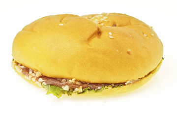 flat burger bun