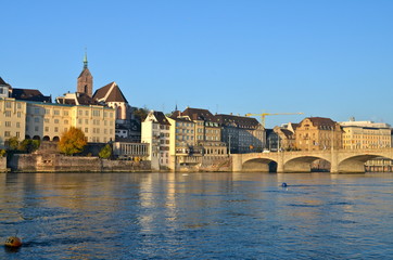 Obraz premium Mittlere Brücke, Basel, Switzerland