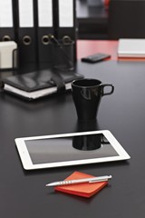Closeup photo of tablet computer