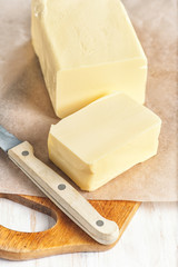 Butter on paper