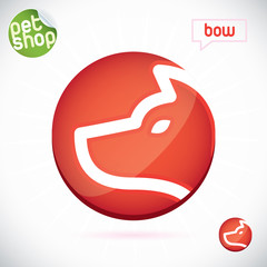 Glossy Pet Shop Illustration, Sign, Symbol