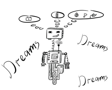 The dreaming robot