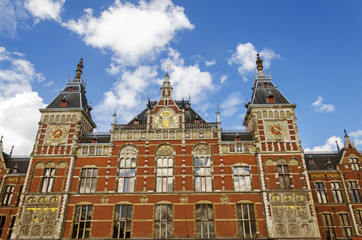 Grand Central station in Amsterdam.
