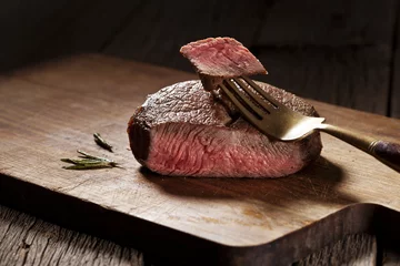 Peel and stick wall murals Steakhouse Beef steak