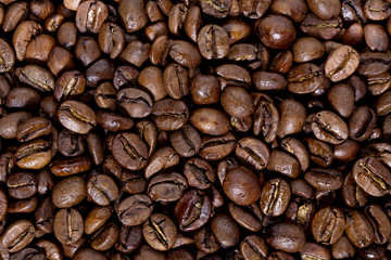 roasted coffee beans, can be used as a background