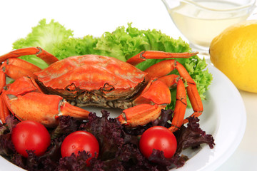 Boiled crab