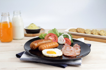breakfast on the table