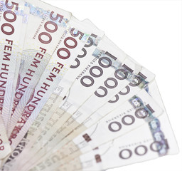 Swedish 500 and 1000 kronor bills