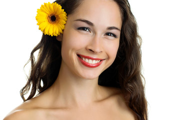 Young smiling beautiful woman