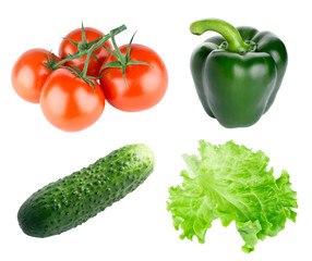 Collection of healthy vegetables