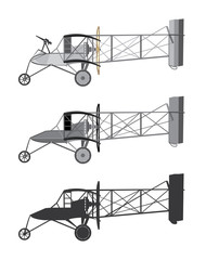 Model Airplane Retro Biplane.