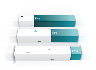 Modern box Design Minimal style infographic template