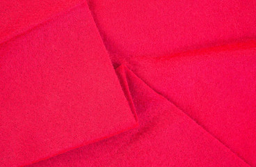 Red felt backing