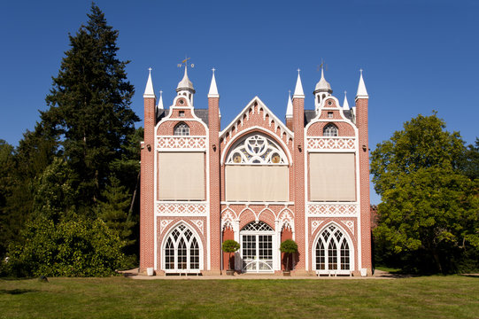 W&ouml;rlitz Gotisches Haus im W&ouml;rlitzer Park und Gartenreich