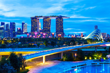 Fototapeta premium Singapore night