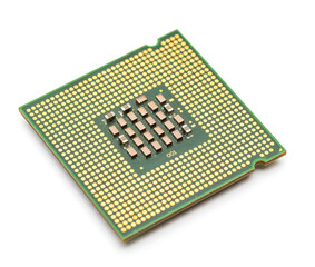 CPU isolated on white background