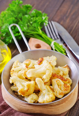 fried cauliflower