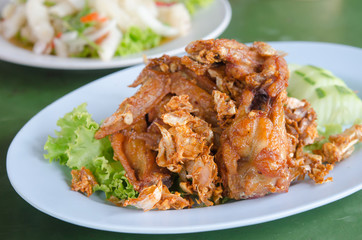 fried chicken on dish