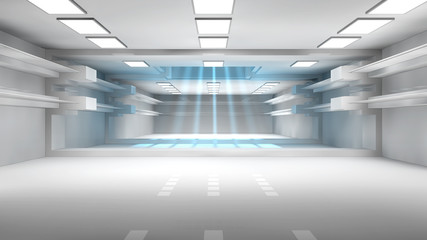 Futuristic interior
