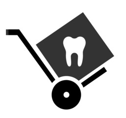 Dent dans un chariot de livraison	