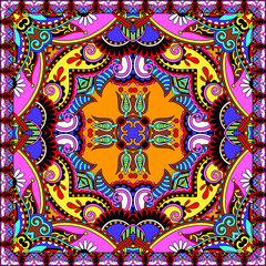 Traditional ornamental floral paisley bandanna
