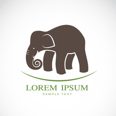Obraz premium Vector image of an elephant