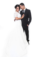 Happy Wedding Couple in Love