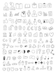 Set of various icons