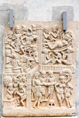 Buddhist stone carving