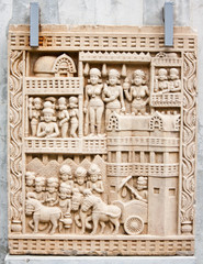 Buddhist stone carving