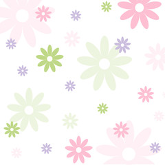 Fototapeta na wymiar Seamless floral pattern, wallpaper