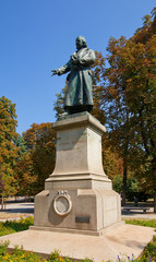 Monument (1898) to Antonio Stoppani. Milan, Italy