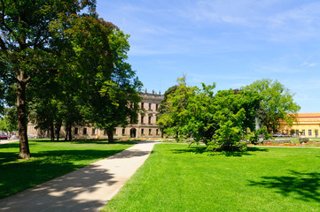 Schloss garten in Summer in Erlangen, Germany