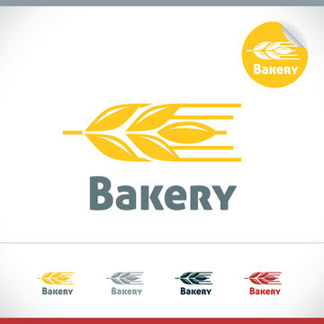 Bakery Icon Illustration With Sticker