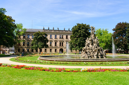 Schloss garten in Summer in Erlangen, Germany