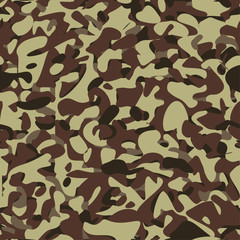 Military camouflage brown pattern