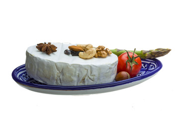 Fresh soft brie cheese