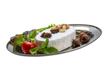 Fresh soft brie cheese