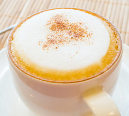Hot cappuccino