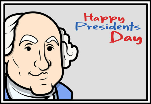 Happy Presidents Day - George Washington's Birthday Vector