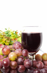 Glass of grape juice