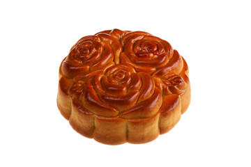 Isolated Flowers Moon Cake