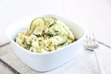 Risotto with zucchini