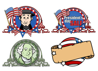 Washington Birthday Designs Vectors