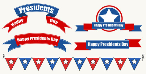 Happy Presidents Day Decorative Vector
