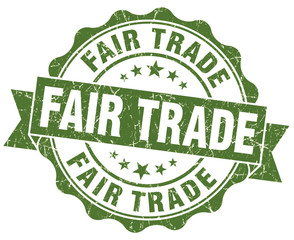 Fair Trade Grunge Seal - obrazy, fototapety, plakaty