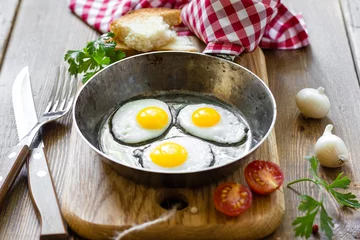 Fotobehang Eieren Fried eggs  © Sunny Forest
