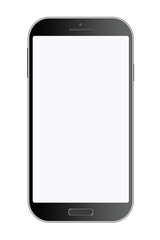 Touchscreen Phone on white background