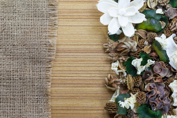 Potpourri,Dry flowers frame