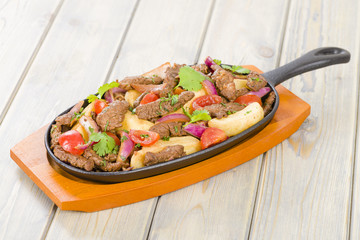 Lomo Saltado - Traditional Peruvian beef stir-fry.